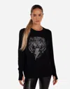 Lauren Moshi Ladona Stud Lightning Tiger In Black