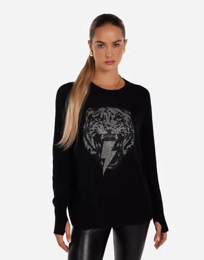 Lauren Moshi Ladona Stud Lightning Tiger In Black