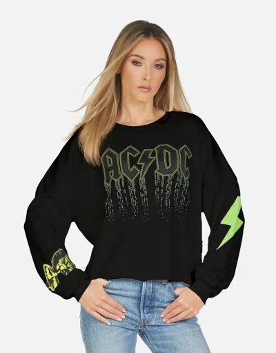 Lauren Moshi Lee Ac/dc Neon Stud In Black