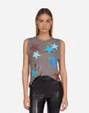 Lauren Moshi Lilia Color Crystal Multi Stars In Black