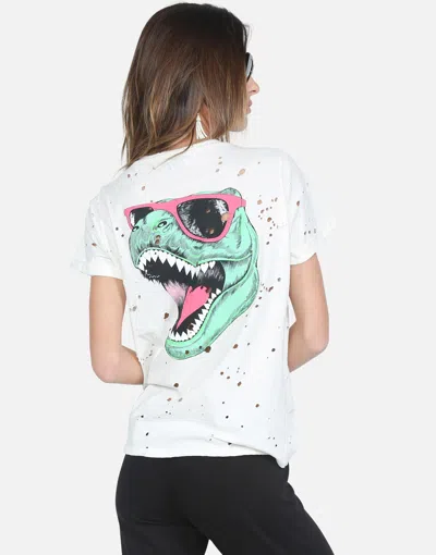 Lauren Moshi Limp Heart T-rex In White