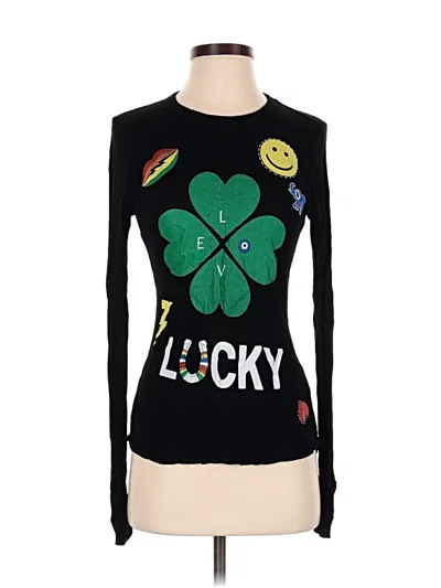 Pre-owned Lauren Moshi Long Sleeve T-shirt In Black