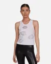 Lauren Moshi Luciana Crystal Multi Lips In White