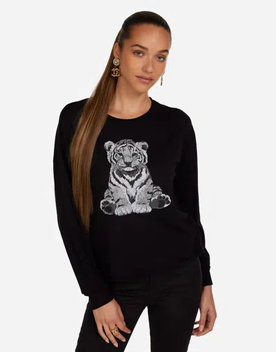 Lauren Moshi Luella Crystal Cuddle Monster In Black