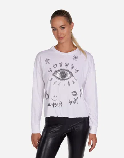 Lauren Moshi Luella Doodle Elements In White
