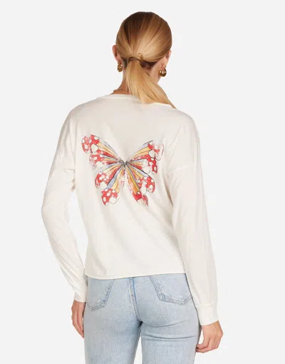 Lauren Moshi Luella Mushroom Butterfly In White