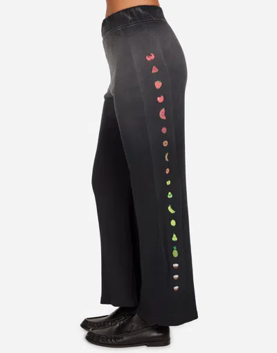 Lauren Moshi Martina Neon Fruit Rainbow In Black