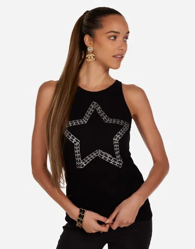 Lauren Moshi Mav Chain Star In Black