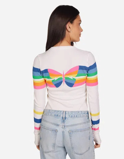 Lauren Moshi Mckinley Butterfly Stripes In Multi