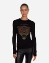 Lauren Moshi Mckinley Crystal Geometric Def Leppard In Black