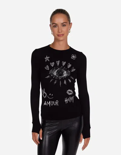 Lauren Moshi Mckinley Doodle Elements In Black