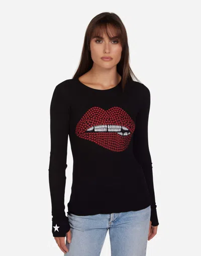 Lauren Moshi Mckinley Elements Biting Lip In Black