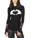Lauren Moshi Mckinley Friendship Love Top In Black