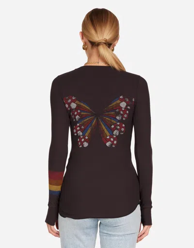 Lauren Moshi Mckinley Mushroom Butterfly In Black