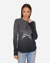 Lauren Moshi Mckinley Ombre Star In Jet Black Ombre