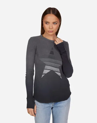 Lauren Moshi Mckinley Ombre Star In Jet Black Ombre