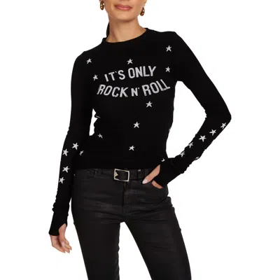 Lauren Moshi Mckinley Only Rock N' Roll Top In Black