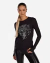 Lauren Moshi Mckinley Stud Lightning Tiger In Onyx