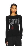 Lauren Moshi Mckinley Vintage Boxing Love In 黑色