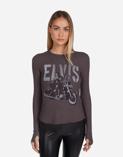 Lauren Moshi Mckinley Vintage Elvis In Vintage Black