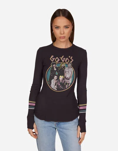 Lauren Moshi Mckinley Vintage Go-go's In Onyx