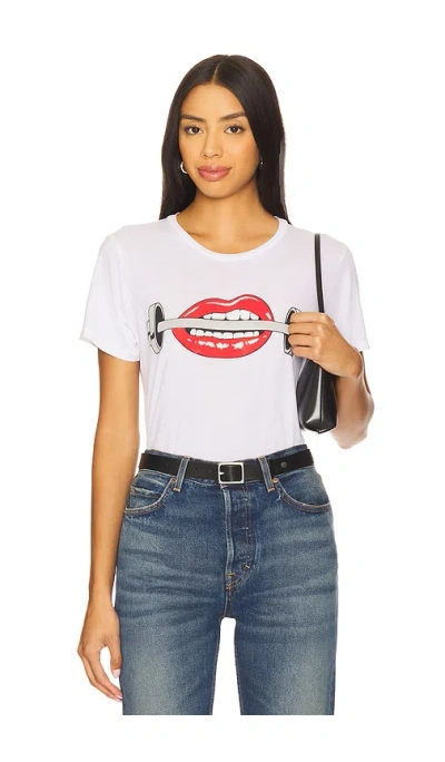 Lauren Moshi Moshi Boyfriend Tee In White