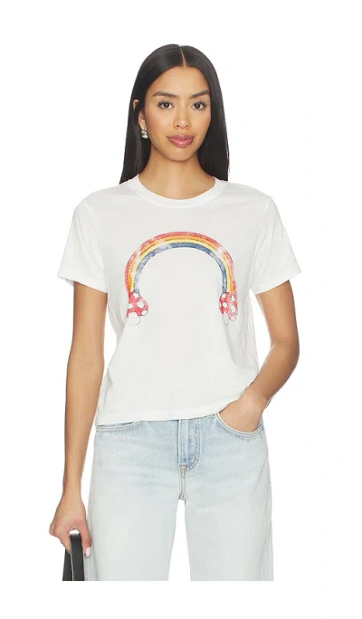 Lauren Moshi Mushroom Butterfly Baby Tee In White