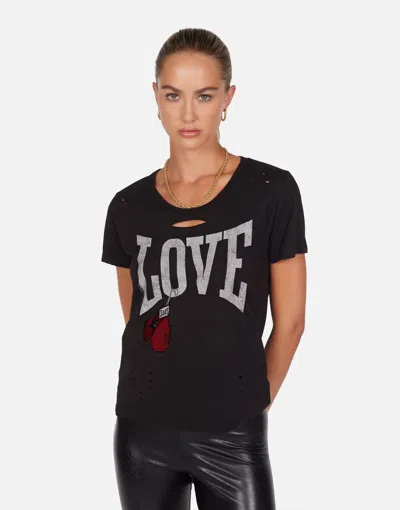 Lauren Moshi Myra Vintage Boxing Love In Black