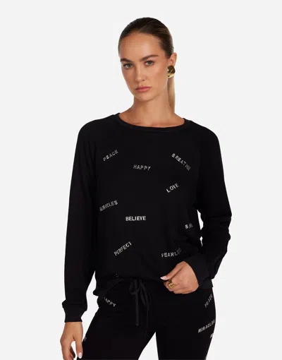 Lauren Moshi Noleta Stud Affirmations In Black