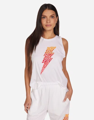 Lauren Moshi Peyton Ombre Butterfly Lightning In White