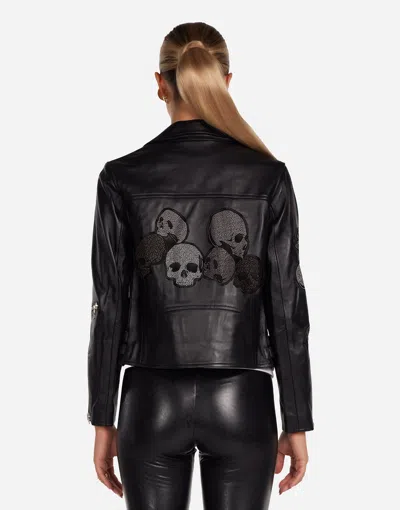 Lauren Moshi Posey Stud Skulls In Black