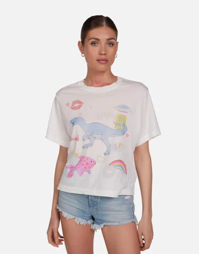 Lauren Moshi Rue Dino Elements In Milk