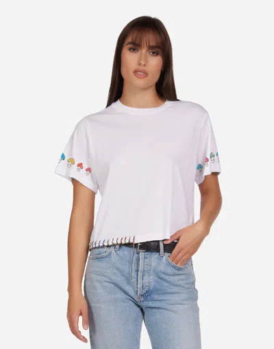 Lauren Moshi Rue  Mushroom Peace In White