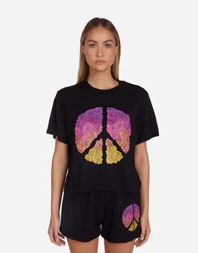 Lauren Moshi Rue Peace Roses In Black