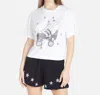 LAUREN MOSHI RUE RETRO SKATE TEE IN WHITE