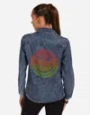 Lauren Moshi Saba Lightning Happyface In Blue