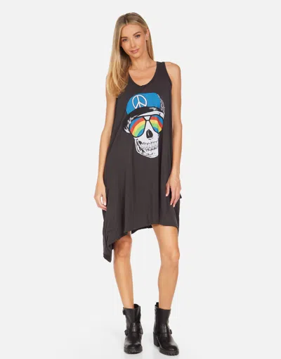 Lauren Moshi Serafina Rainbow Peace Skull In Onyx
