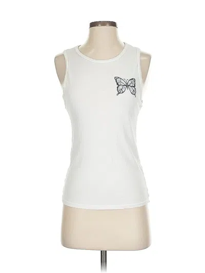 Pre-owned Lauren Moshi Sleeveless T-shirt In White