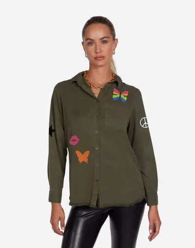 Lauren Moshi Sloane Rainbow Evil Eye In Military