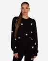 Lauren Moshi Spalding Puff Bow In Black