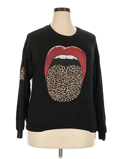 Pre-owned Lauren Moshi Sweatshirt In Black
