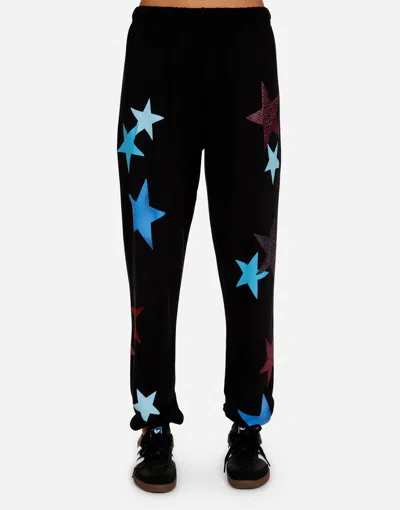 Lauren Moshi Tanzy Color Crystal Multi Stars In Onyx