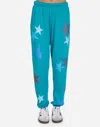 Lauren Moshi Tanzy Color Crystal Multi Stars In Teal Blue