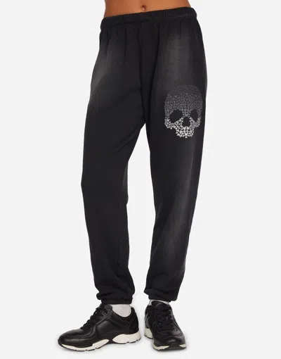 Lauren Moshi Tanzy Ombré Butterfly Skull In Bleached Black