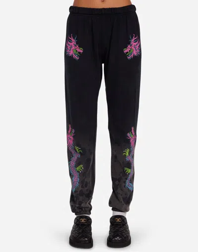 Lauren Moshi Tanzy Vintage Pink Dragon In Onyx Splash