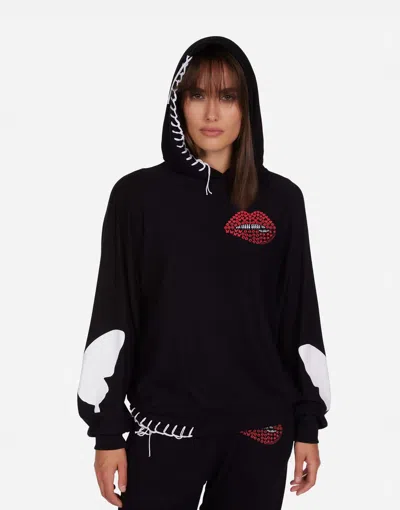 Lauren Moshi Trina Elements Biting Lip In Black