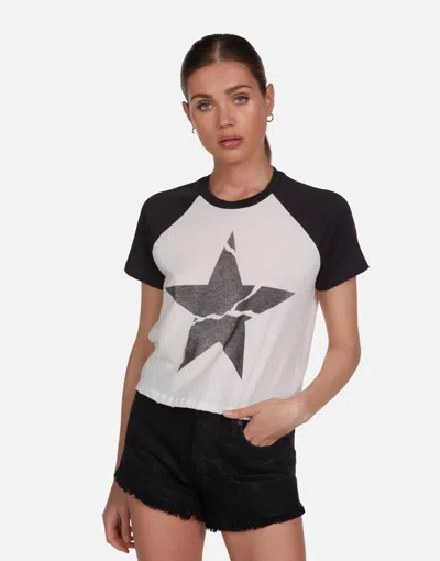 Lauren Moshi Tula Cracked Star In Milk/onyx