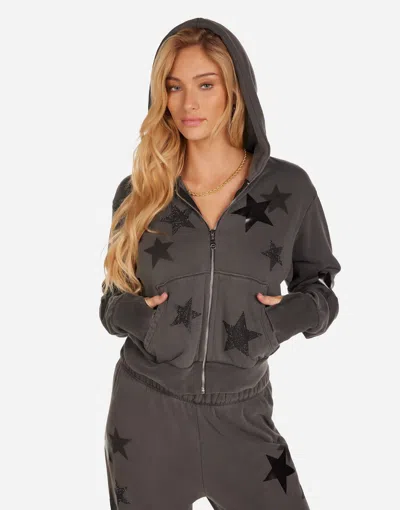 Lauren Moshi Twyla Black Crystal Multi Stars In Gray