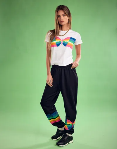 Lauren Moshi Ursula Butterfly Stripes In White