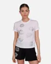 Lauren Moshi Ursula Crystal Multi Lips In White